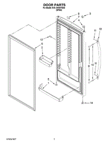 04 - Door Parts, Optional Parts (Not Included) parts for Whirlpool Freezer EVL181NXTQ02 from AppliancePartsPros.com