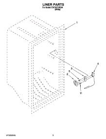02 - Liner Parts parts for Whirlpool Freezer EV070FXRQ01 from AppliancePartsPros.com