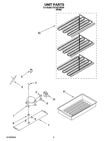 03 - Unit Parts parts for Whirlpool Freezer EV070FXRQ01 from AppliancePartsPros.com