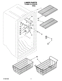 02 - Liner Parts parts for Whirlpool Freezer EVL181NXTQ01 from AppliancePartsPros.com