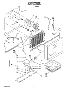 03 - Unit Parts parts for Whirlpool Freezer EVL181NXTQ01 from AppliancePartsPros.com
