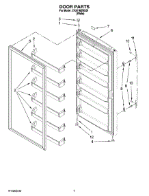 04 - Door Parts, Optional Parts (Not Included) parts for Whirlpool Freezer EV201NZRQ01 from AppliancePartsPros.com
