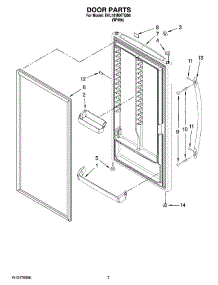 04 - Door Parts, Optional Parts (Not Included) parts for Whirlpool Freezer EVL181NXTQ00 from AppliancePartsPros.com