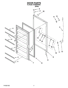 04 - Door Parts, Optional Parts (Not Included) parts for Whirlpool Freezer EV250NXRQ03 from AppliancePartsPros.com