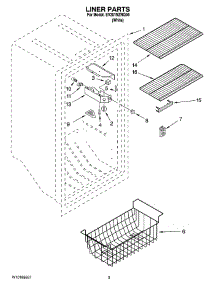 02 - Liner Parts parts for Whirlpool Freezer EV201NZRQ04 from AppliancePartsPros.com