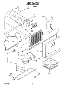 03 - Unit Parts parts for Whirlpool Freezer EV201NZRQ04 from AppliancePartsPros.com