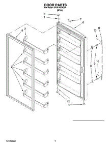 04 - Door Parts, Optional Parts (Not Included) parts for Whirlpool Freezer EV201NZRQ04 from AppliancePartsPros.com