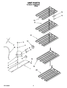 03 - Unit Parts parts for Whirlpool Freezer EV200FZRQ03 from AppliancePartsPros.com