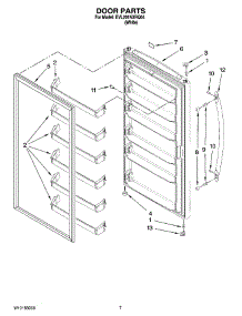 04 - Door Parts, Optional Parts (Not Included) parts for Whirlpool Freezer EVL201NXRQ04 from AppliancePartsPros.com