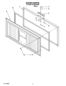 02 - Door Parts parts for Whirlpool Freezer EH150FXRQ01 from AppliancePartsPros.com