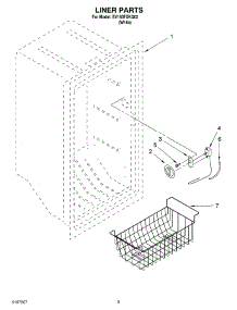 02 - Liner parts for Whirlpool Freezer EV150FXKQ02 from AppliancePartsPros.com