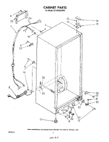 03 - Cabinet parts for Whirlpool Freezer EV150NXSW00 from AppliancePartsPros.com