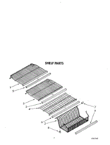 05 - Shelf parts for Whirlpool Freezer EV150NXWW03 from AppliancePartsPros.com