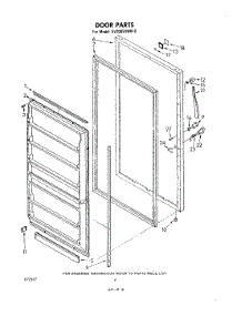 04 - Door , Lit / Optional parts for Whirlpool Freezer EV200FXKW0 from AppliancePartsPros.com