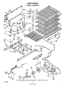 05 - Unit parts for Whirlpool Freezer EV200FXKW1 from AppliancePartsPros.com