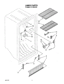 02 - Liner parts for Whirlpool Freezer EV170NXAN00 from AppliancePartsPros.com