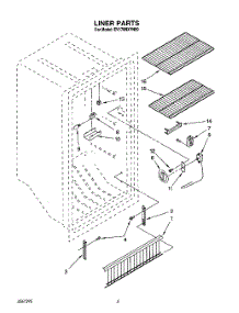 03 - Liner parts for Whirlpool Freezer EV170NXYN00 from AppliancePartsPros.com