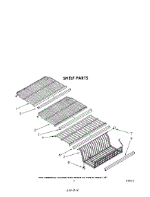 05 - Shelf parts for Whirlpool Freezer EV150NXSW00 from AppliancePartsPros.com