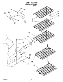 03 - Unit parts for Whirlpool Freezer EV201FXJW00 from AppliancePartsPros.com