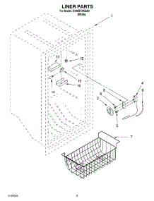 02 - Liner parts for Whirlpool Freezer EV205FXKQ00 from AppliancePartsPros.com