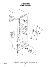 04 - Liner parts for Whirlpool Freezer EV150LXKW0 from AppliancePartsPros.com