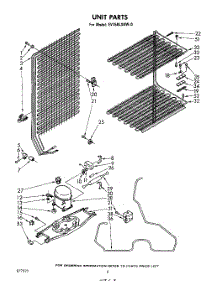 05 - Unit parts for Whirlpool Freezer EV150LXKW0 from AppliancePartsPros.com
