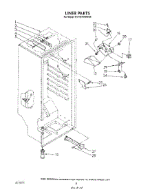 06 - Liner parts for Whirlpool Freezer EV150FXWW00 from AppliancePartsPros.com