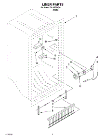 02 - Liner parts for Whirlpool Freezer EV120FXKQ01 from AppliancePartsPros.com