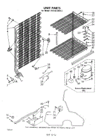 05 - Unit parts for Whirlpool Freezer EV150CXKW3 from AppliancePartsPros.com