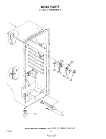 06 - Liner parts for Whirlpool Freezer EV150CXKW3 from AppliancePartsPros.com