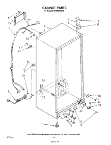 03 - Cabinet parts for Whirlpool Freezer EV150NXSW10 from AppliancePartsPros.com