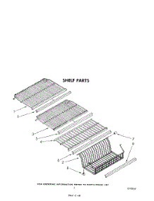 05 - Shelf parts for Whirlpool Freezer EV150NXSW10 from AppliancePartsPros.com