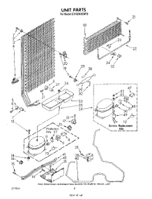 06 - Unit parts for Whirlpool Freezer EV150NXSW10 from AppliancePartsPros.com