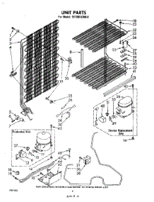 05 - Unit parts for Whirlpool Freezer EV150FXRW0 from AppliancePartsPros.com