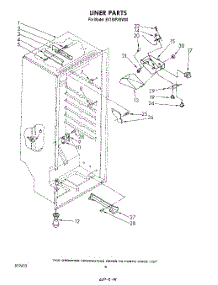 06 - Liner parts for Whirlpool Freezer EV150FXSW00 from AppliancePartsPros.com