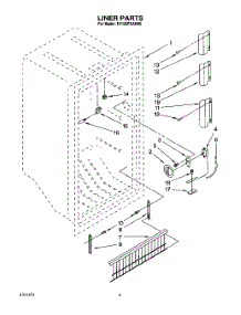02 - Liner, Lit / Optional parts for Whirlpool Freezer EV150FXAN00 from AppliancePartsPros.com