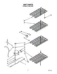 04 - Unit parts for Whirlpool Freezer EV150FXAN00 from AppliancePartsPros.com