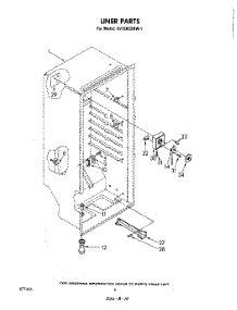04 - Liner parts for Whirlpool Freezer EV150CXKW1 from AppliancePartsPros.com