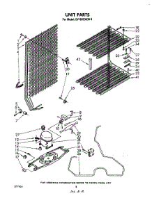 05 - Unit parts for Whirlpool Freezer EV150CXKW1 from AppliancePartsPros.com