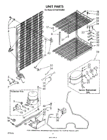 05 - Unit parts for Whirlpool Freezer EV150CXSW00 from AppliancePartsPros.com