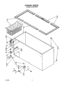 02 - Section parts for Whirlpool Freezer EH220FXVN00 from AppliancePartsPros.com