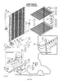05 - Unit parts for Whirlpool Freezer EV150EXSW00 from AppliancePartsPros.com