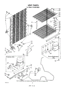 05 - Unit parts for Whirlpool Freezer EV150FXRW1 from AppliancePartsPros.com