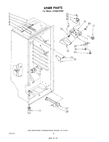 06 - Liner parts for Whirlpool Freezer EV150FXRW1 from AppliancePartsPros.com