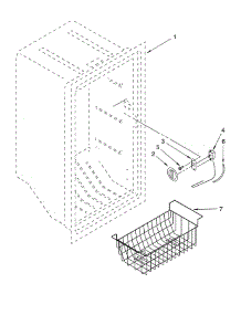 Liner parts for Whirlpool Freezer EV150FXKQ01 from AppliancePartsPros.com