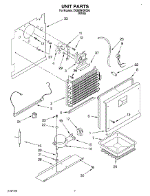 04 - Unit parts for Whirlpool Freezer EV200NXKQ00 from AppliancePartsPros.com
