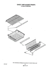 06 - Shelf And Basket parts for Whirlpool Freezer EV190FXWW02 from AppliancePartsPros.com
