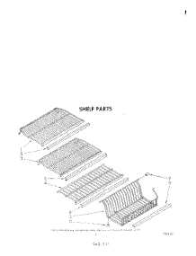 05 - Shelf parts for Whirlpool Freezer EV15HKXRW3 from AppliancePartsPros.com