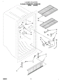 02 - Liner parts for Whirlpool Freezer EV200NXDW01 from AppliancePartsPros.com