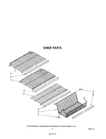 04 - Shelf parts for Whirlpool Freezer EV130NXSW00 from AppliancePartsPros.com